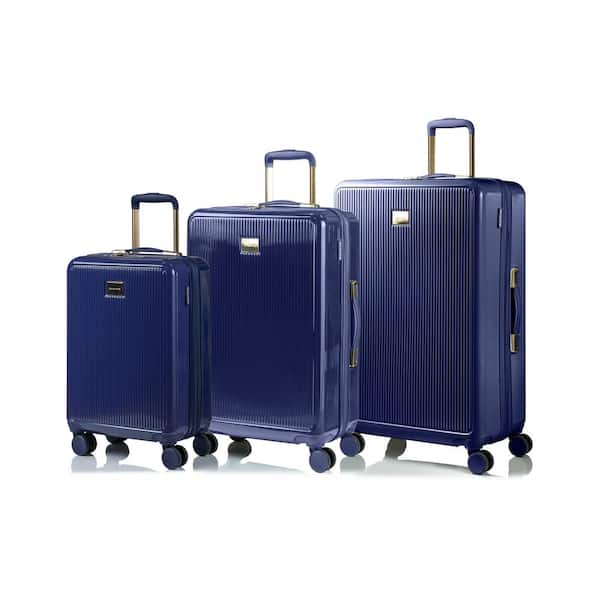 Luxe Hard-Sided Black Carry-On Spinner Suitcase