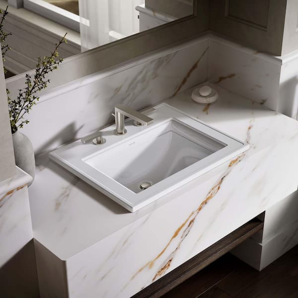 Memoirs Stately 22-3/4 in. Drop-In Vitreous China Bathroom Sink in White