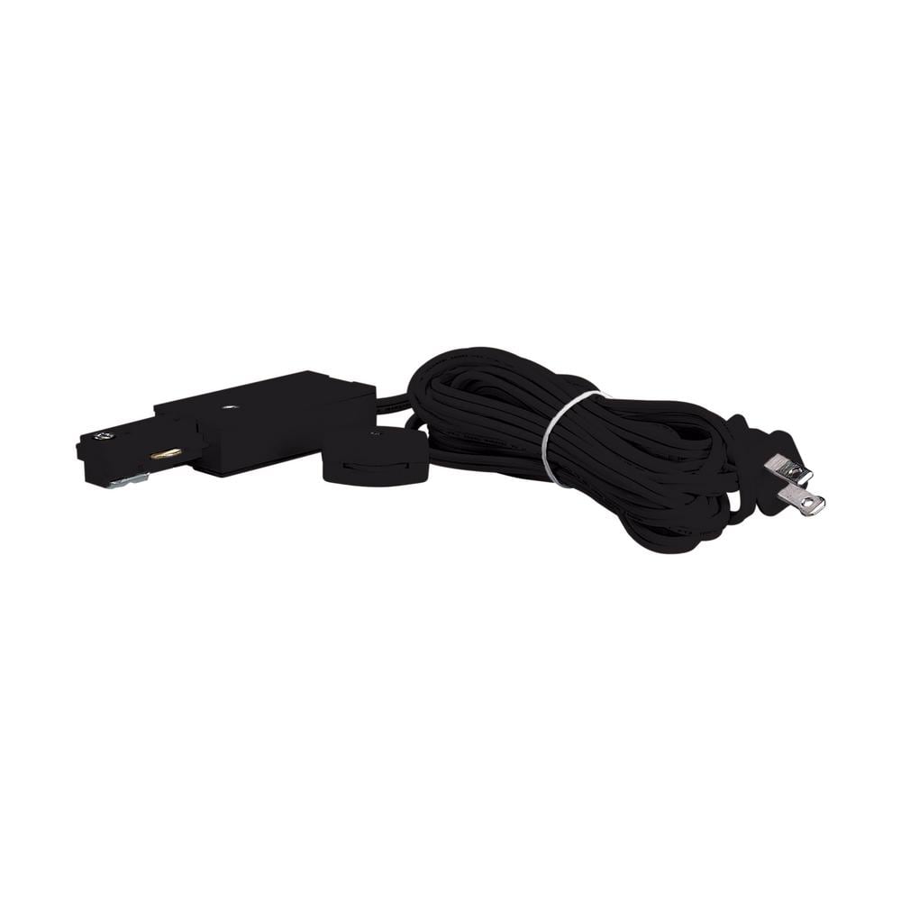 Nuvo Black 15ft Track Lighting Live End Cord Kit
