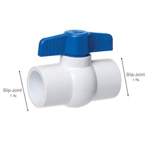 1 in. Solvent x 1 in. Solvent Schedule 40 PVC Ball Valve