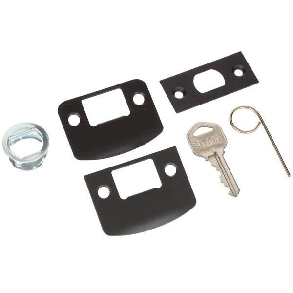 Schlage Camelot Front Entry Handleset - Georgian Knob With Lower Grip In Bright Brass Finish