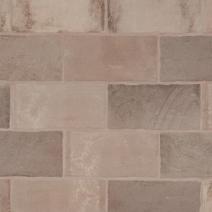 Tripoli Taupe 3.93 in. x 7.87 in. Matte Terracotta Look Ceramic Wall Tile (10.76 Sq. Ft./Case)