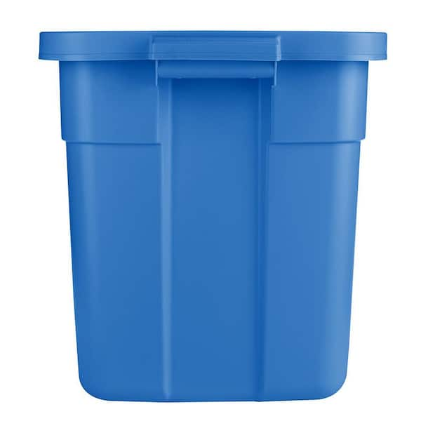 Tot Tutors Plastic 4.25 Gal. Small Storage Bins in Blue and Teal (Set of 4)  SM111 - The Home Depot