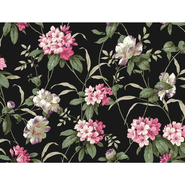 York Wallcoverings Casabella II Rhododendron Floral Wallpaper