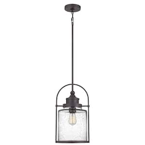 Payson 9.75 in. 1-Light Western Bronze Mini Pendant