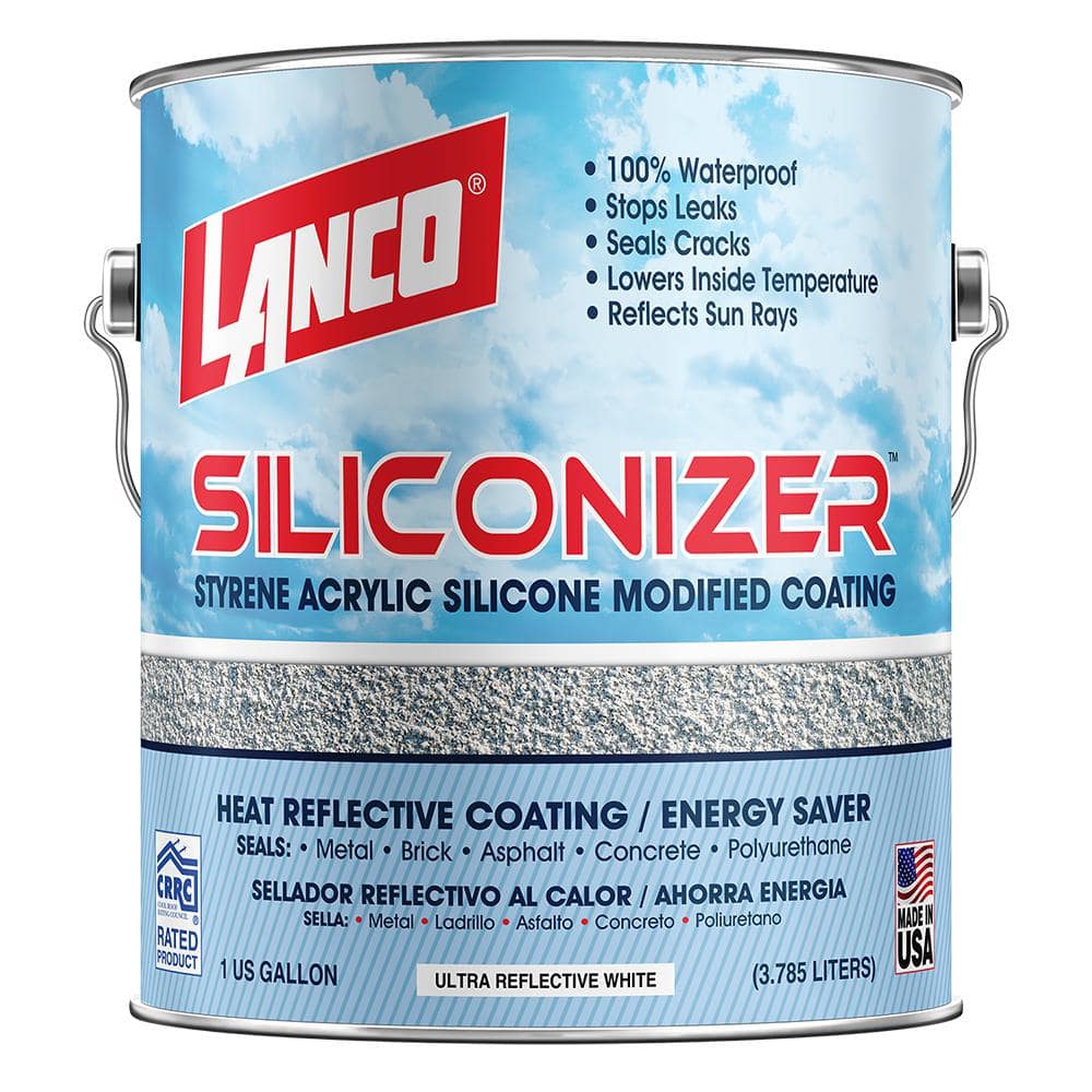 Lanco Seal Rubber Roof Coating 1 Gal Coolguard RV Home Protect Waterproof Paint