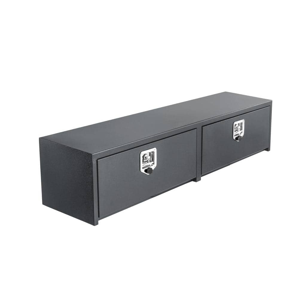 Heavy Duty Weather-Resistant 48 in.W Gray Steel Underbody Double Door Truck Tool Box,Truck Bed with Locking t-Latch price history on PriceWatchPro