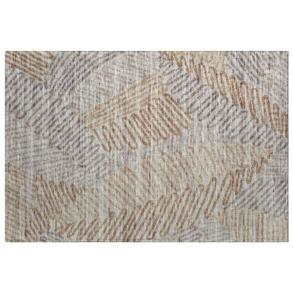 Dream Shag Premium Machine Washable Abstract ADS117 Mocha 2 ft. x 3 ft. Accent Rug price history on PriceWatchPro