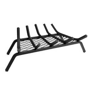 1/2 in. 21 in. 5-Bar Steel Fireplace Grate with Ember Retainer