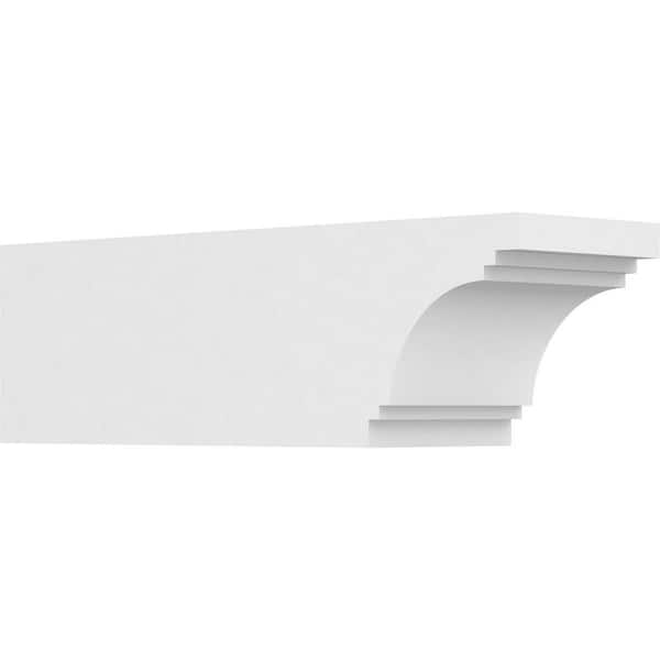 Ekena Millwork 6 in. x 6 in. x 20 in. Pescadero PVC Rafter Tail Brace