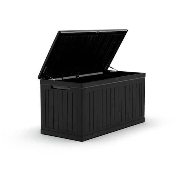 260 Gal. Black Plastic Deck Box