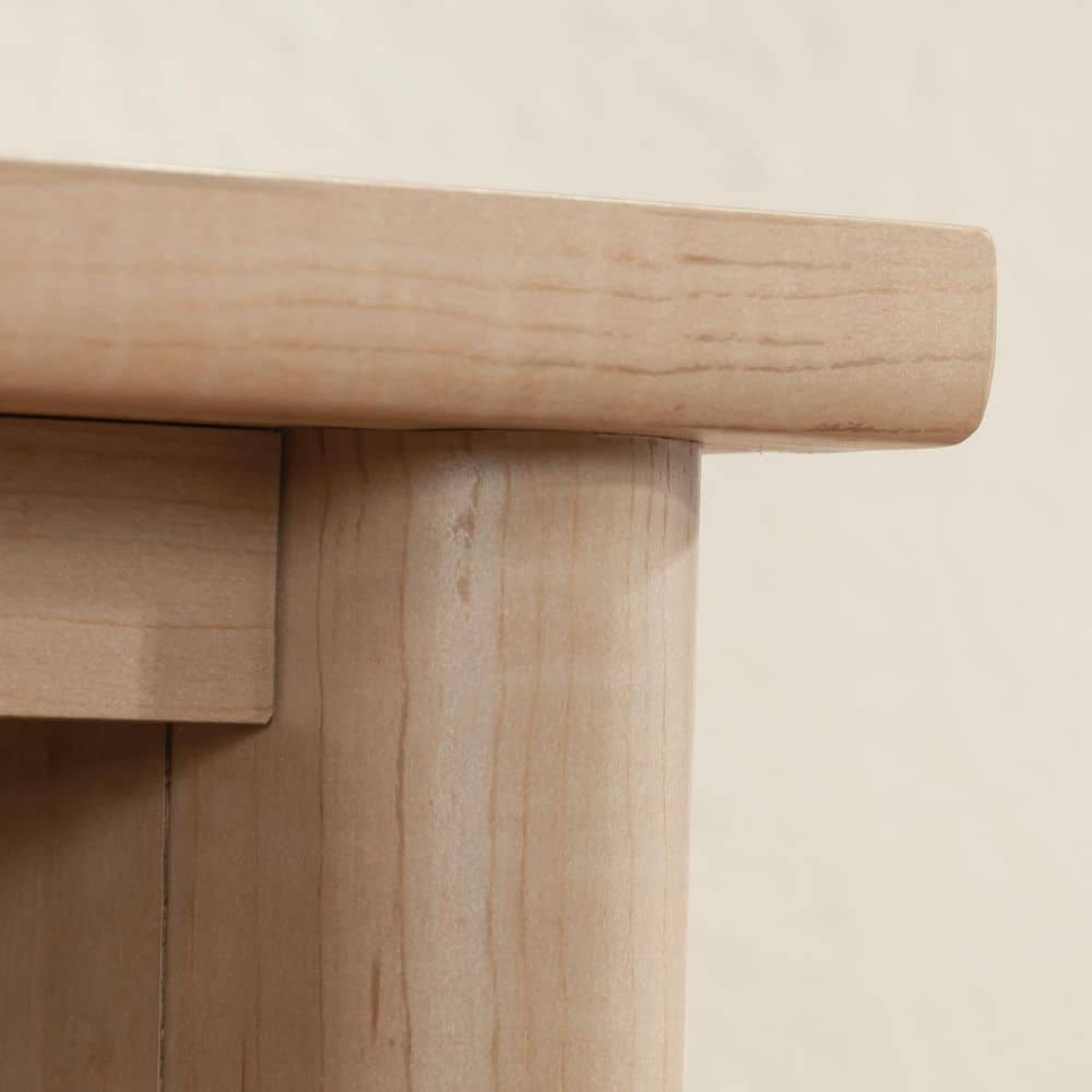 Natural Maple 36" Library Hutch with Adjustable Shelf
