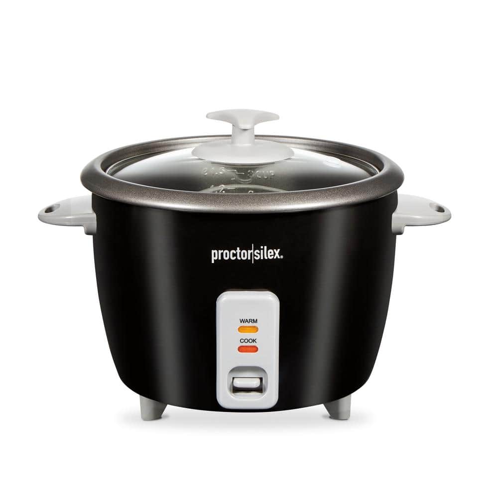 Proctor Silex 6 Cup Rice Cooker and Steamer - Black
