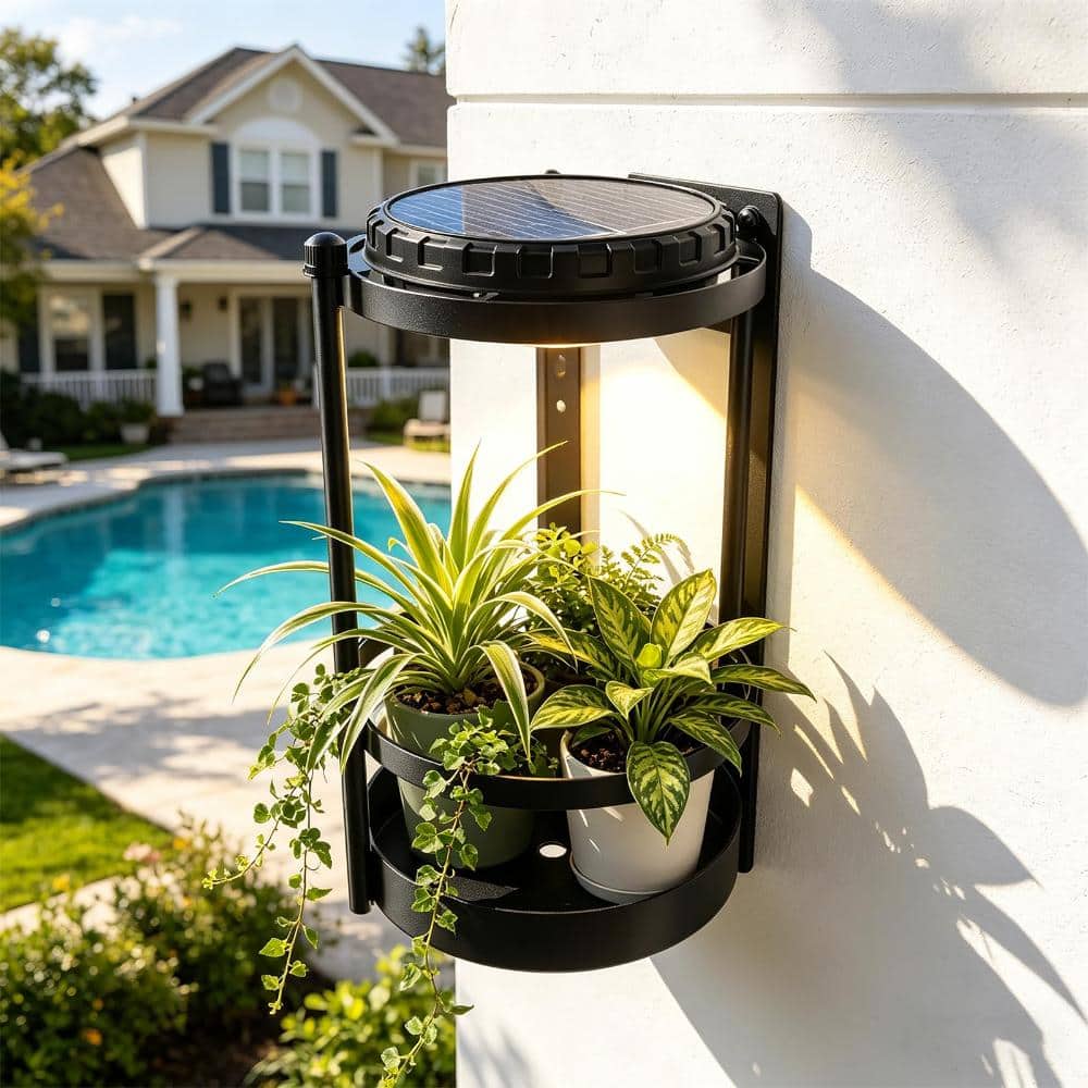 16.54 in Solar Plant Grow Light Wall Holder with Adjustable Height, Black, 1-Piece price history on PriceWatchPro