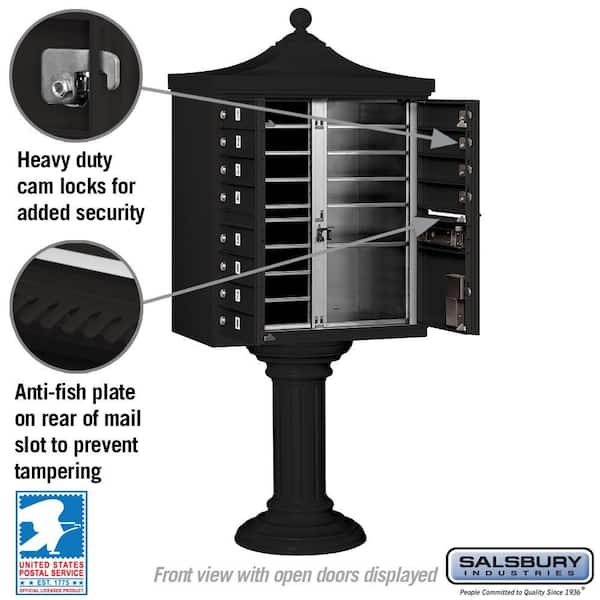 Regency Decorative 12-Compartment Post-Mount Cluster Box Unit Regency Decorative 12-Compartment Post-Mount Cluster Box Unit