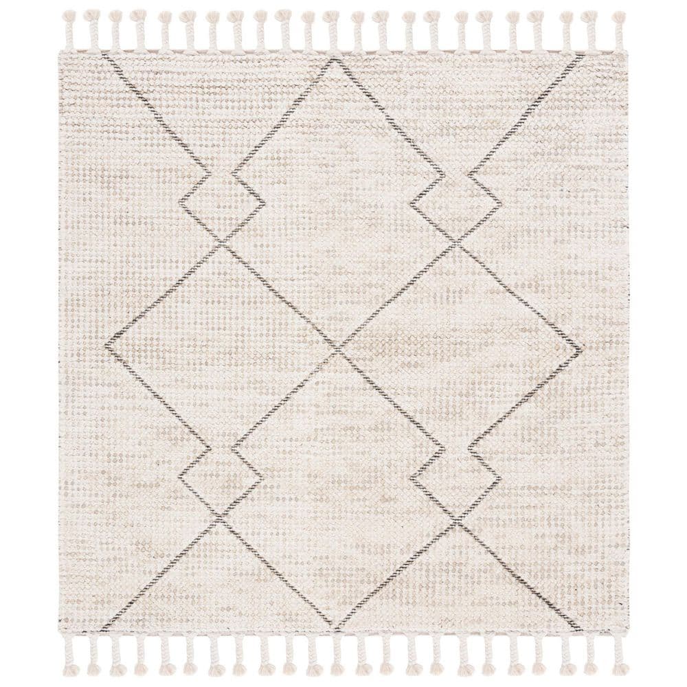 Casablanca 6 ft. x 6 ft. Beige Geometric Diamond Square Area Rug price history on PriceWatchPro