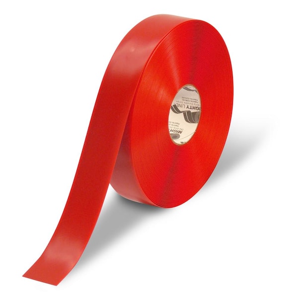 Mighty Line 2 in. Red Heavy-Duty Floor Tape 100 ft. Roll 2RR - The Home  Depot