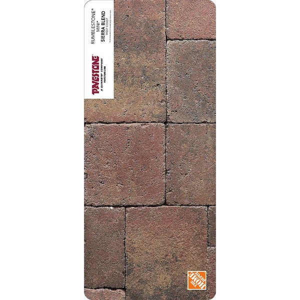 Pavestone Paper Sample Only of RumbleStone 3.5 in. x 7 in. Sierra Blend Concrete Mini Wall Block (1-Piece)
