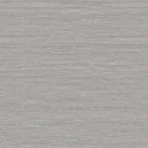 Emporium Collection Grey and Silver Metallic Plain Smooth Non-woven Wallpaper Roll