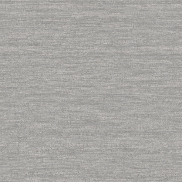 Unbranded Emporium Collection Grey and Silver Metallic Plain Smooth Non-woven Wallpaper Roll