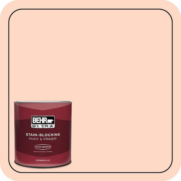 BEHR ULTRA 1 qt. #P190-1 Fire Mist Extra Durable Flat Interior Paint & Primer