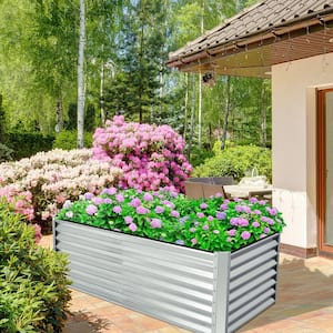 70 in. x 35 in. x 24 in. Raised Garden Bed Large Metal Planter Box Kit for Vegetable Herb