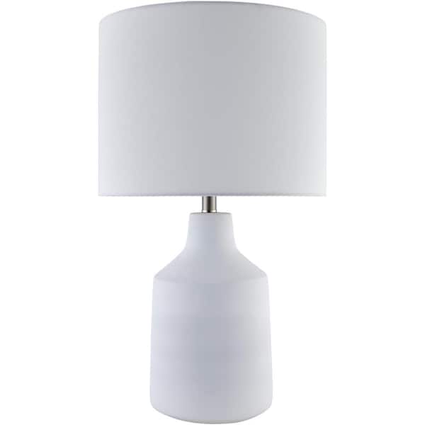 Foreman FMN-007 26 in. H x 15 in. W x 15 in. D Accent Table Lamp, White
