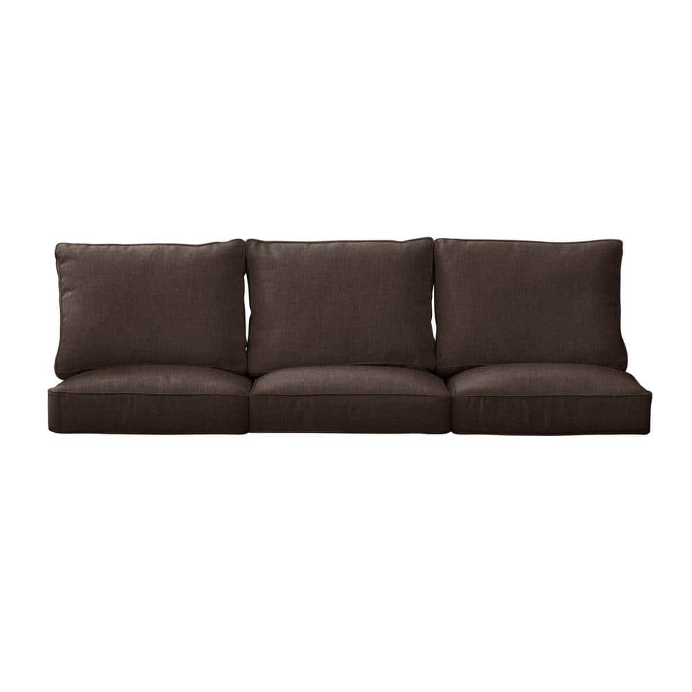 23 in. x 23.5 in. Deep Seating Indoor/Outdoor Couch Cushion Set in Sunbrella Canvas Java price history on PriceWatchPro