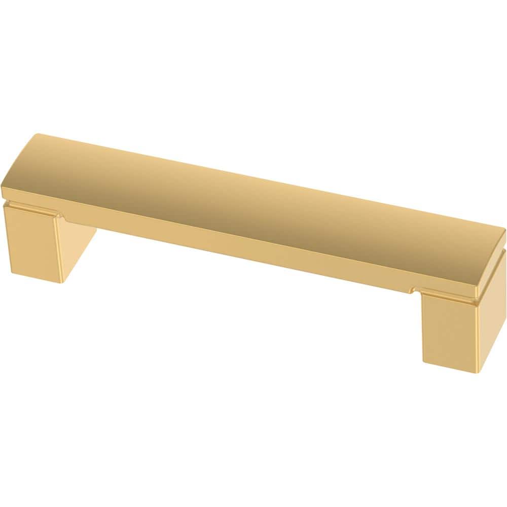 Simply Geometric 3-3/4 in. (96 mm) Modern Gold Cabinet Drawer Pull price history on PriceWatchPro