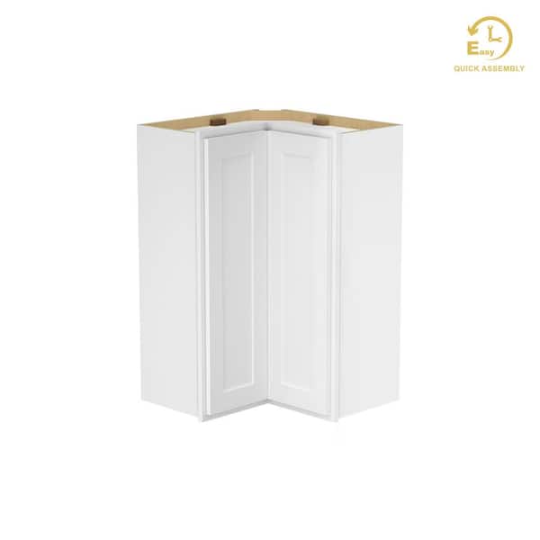 HOMLUX Easy-DIY 24 in. W x 12 in. D x 36 in. H in Shaker White Ready to Assemble Wall Easy Reach Kitchen Cabinet