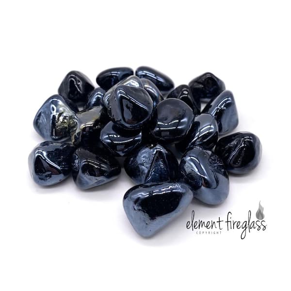 Glass Gems - Black Opaque (3 lbs.)