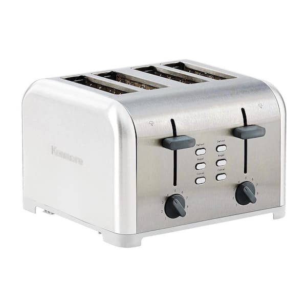 2 Slice Toaster with Extra-Wide Slots Stainless Steel Defrost for Bread  Waffles