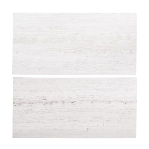 Jeff Lewis Limestone Gray 6 in. x 12 in. Subway Honed Limestone Wall and Floor Tile (1 sq. ft./Pack)