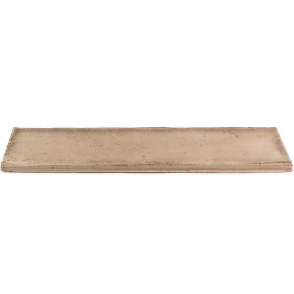 Ivy Hill Tile Moze Taupe 3 in. x 12 in. Ceramic Bullnose Trim