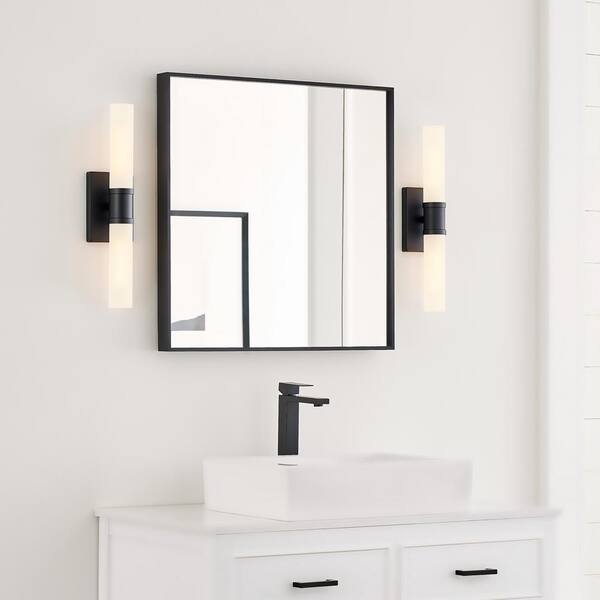 Generation Lighting Keaton 5 in. Medium 2-Light Midnight