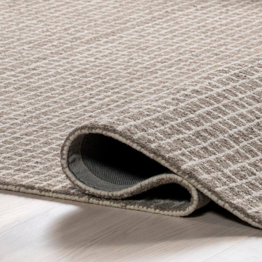 Gray Hand-Tufted Wool Rectangular Area Rug 10' x 14'