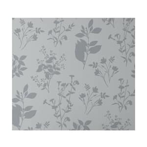 Cameilla Silhouette Gray Peel and Stick Removable Wallpaper Panel (covers approx. 26 sq. ft.)