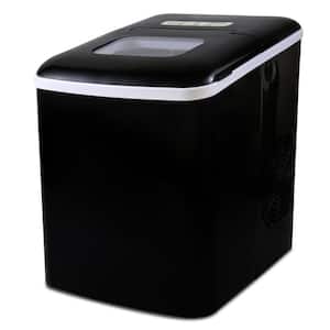 26 lb. Portable Counter Top Automatic Ice Maker in Black