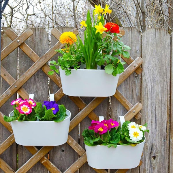 cheap 12 inch planter with saucer LE TAUCI 12 Inch Pots for Plants with Saucer main image 1