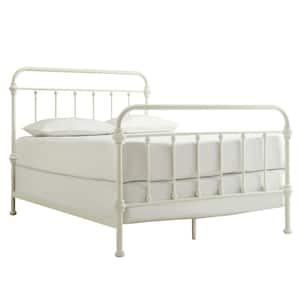 White Antique Graceful Victorian Metal Bed