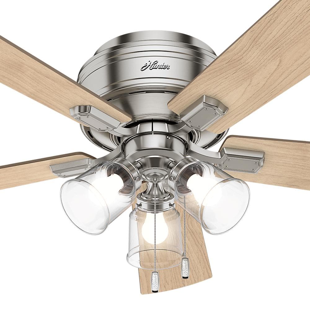 Brushed Nickel 52" Crestfield Ceiling Fan with LED Light and Reversible Blades