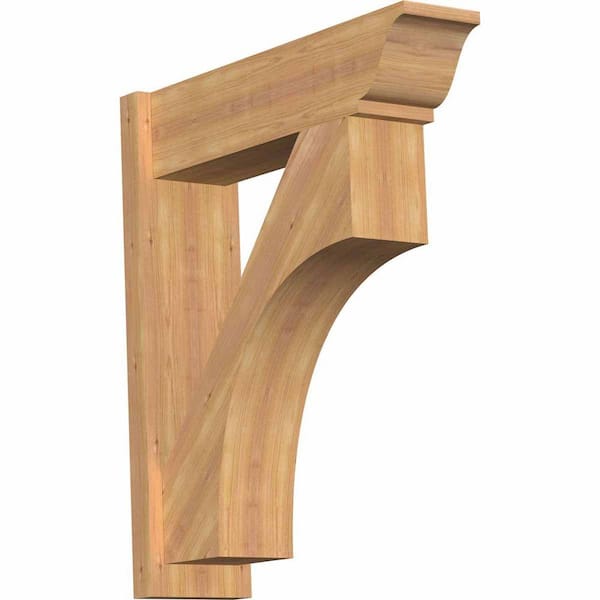 Ekena Millwork 8 in. x 32 in. x 28 in. Westlake Traditional Smooth Western Red Cedar Outlooker
