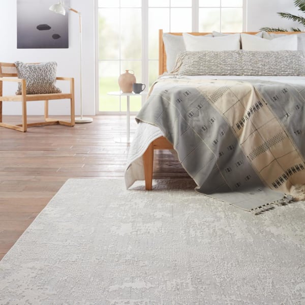 Quentisha Abstract Power Loom Polypropylene Area Rug in Gray 17 Stories Rug Size: Rectangle 2'8 x 4'11