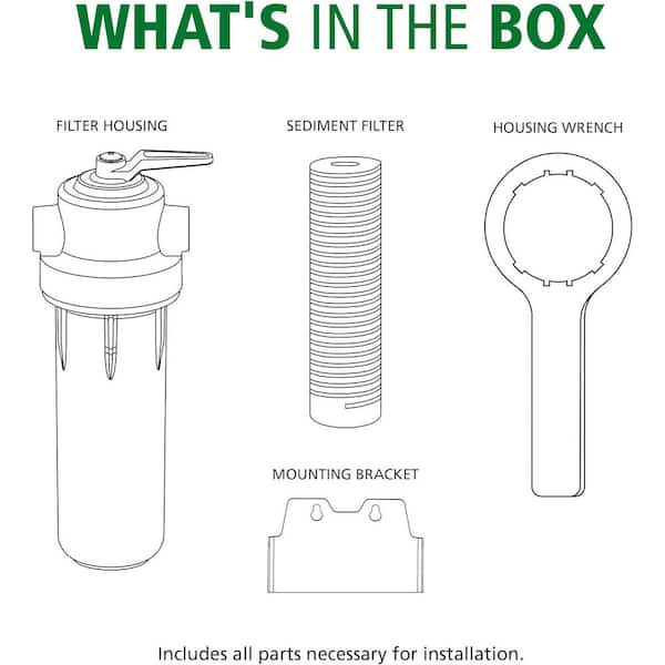 Smith Whole House Sediment Filter with Built-In Shut-Off
