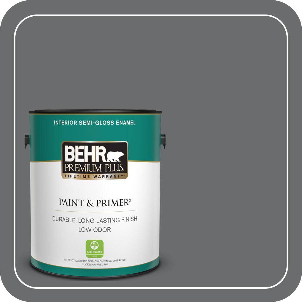1 gal. #770F-5 Dark Ash Semi-Gloss Enamel Low Odor Interior Paint & Primer price history on PriceWatchPro