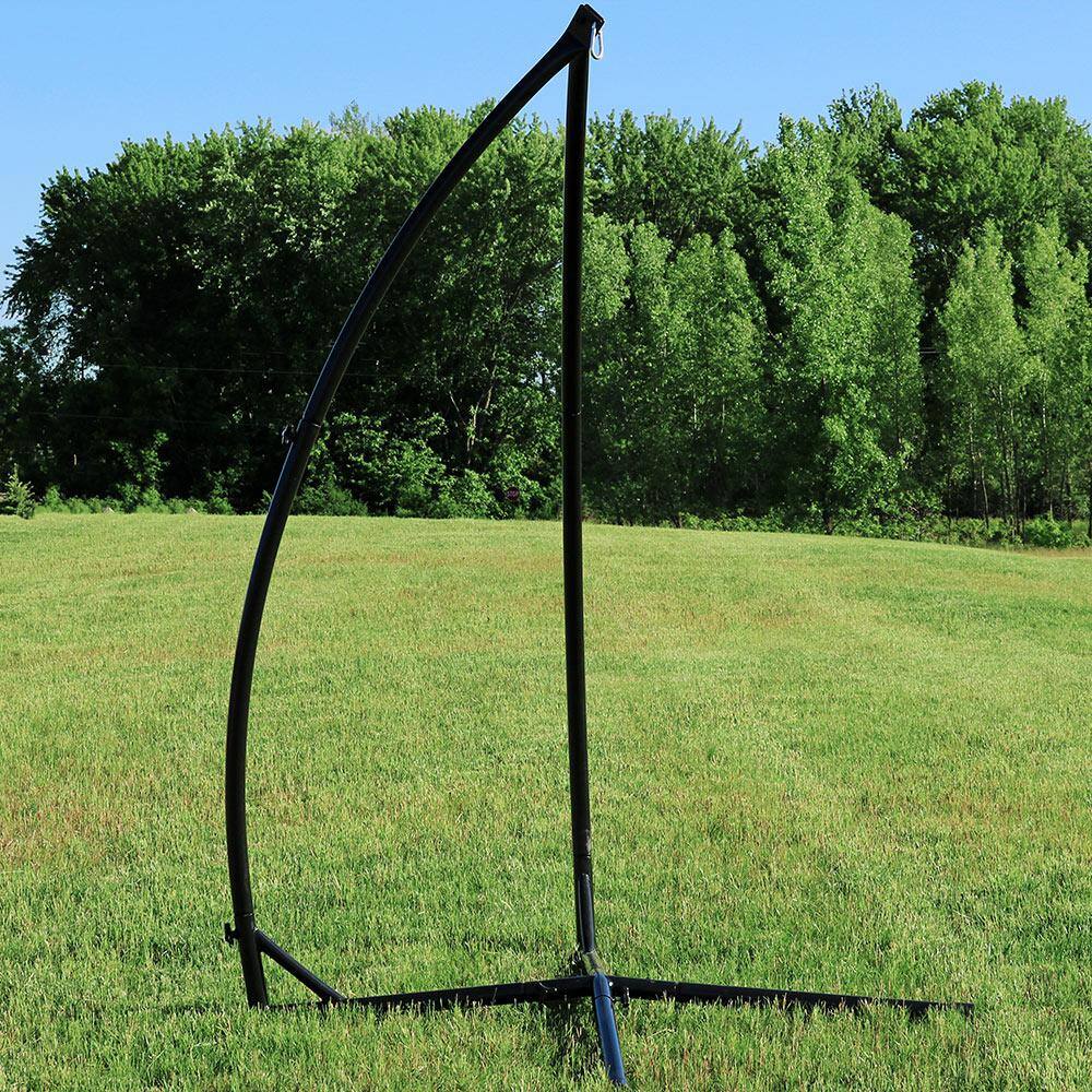 Black Steel X-Stand for Hanging Hammock Chairs