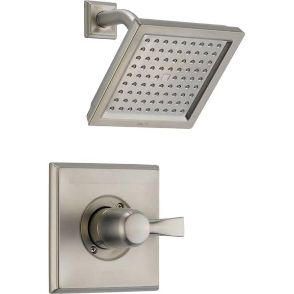 Delta Dryden 1-Handle 1-Spray Raincan Shower Faucet Trim Kit in Stainless (Valve Not Included)