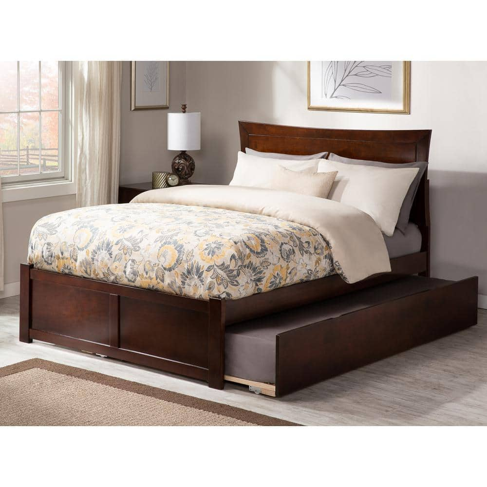 AFI Metro Full Platform Bed with Flat Panel Foot Board and Full Size ...