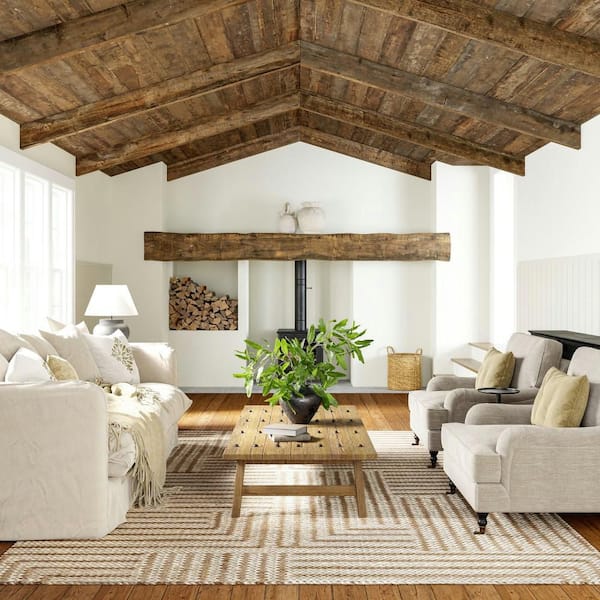 Grassland Handwoven Jute Ivory 8 ft. x 10 ft. Modern Area Rug