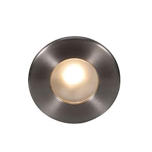 4-Watt Line Voltage 3000K Brushed Nickel Integrated LED Full Round Wall or Stair Light